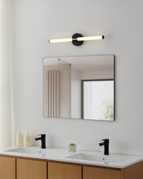 Eglo 901853 - LED осветително тяло за огледало за баня RAMOLA LED/11W/230V 60cm IP44 черно