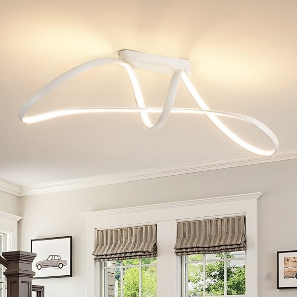 Brilagi-LED Димируем плафон TWISTER LED/60W/230V 3000-6000K бял+ДУ