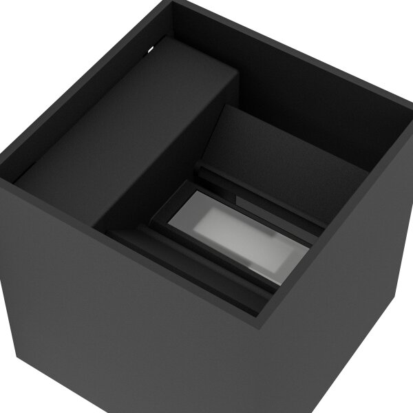 Eglo 74115-LED Външна стенна лампа със сензор RINCINE LED/2,2W/5V IP44 черна