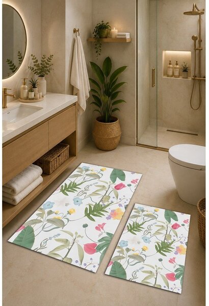 Килими за баня в комплект 2 бр. 60x100 cm Floral – Mila Home