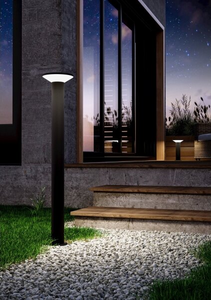 Eglo 901841 - LED външна лампа RIGOSA LED/10W/230V 35 cm IP44 черна