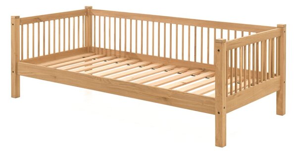 Детско легло тип къща от масивен дъб в естествен цвят 90x200 cm Forrest – Vipack