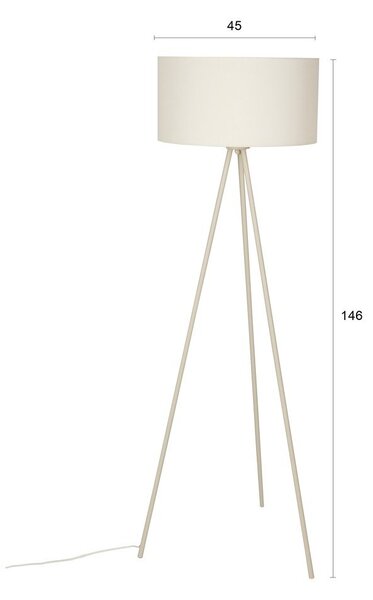 Бежова подова лампа (височина 146 cm) Susie – White Label
