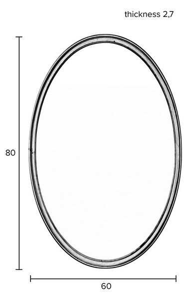 Стенно огледало 60x80 cm Matz – White Label