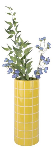 Жълта керамична ваза (височина 40 cm) Retro Tiles – PT LIVING