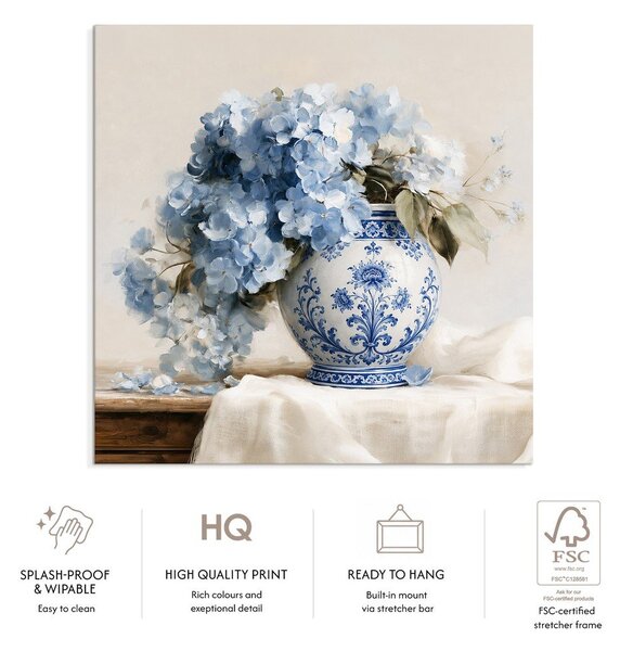 Печатна върху платно картина 60x60 cm Porcelain Vase – Styler