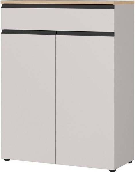 Сиво-бежово/в светло естествен цвят шкафче 90x120x41 cm Cormano – Germania