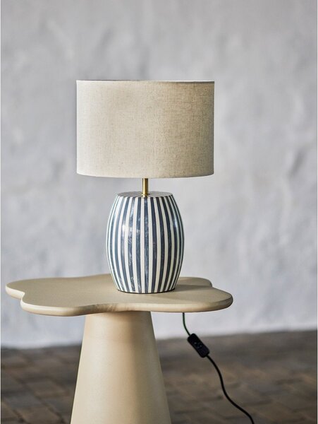 Бяла/сива LED настолна лампа (височина 47 cm) Tali – Bloomingville