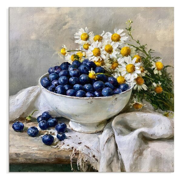Печатна върху платно картина 32x32 cm Blueberry Bowl – Styler