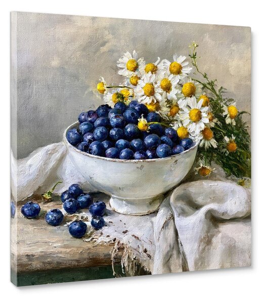 Печатна върху платно картина 32x32 cm Blueberry Bowl – Styler