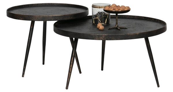 Черна масичка за кафе , ø 76 cm Bounds - BePureHome