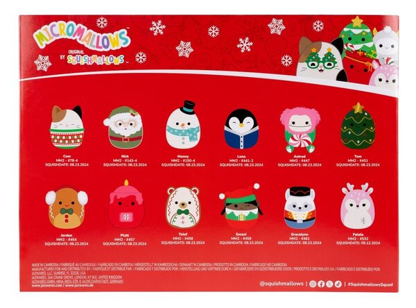 Адвент календар Micromallows – SQUISHMALLOWS