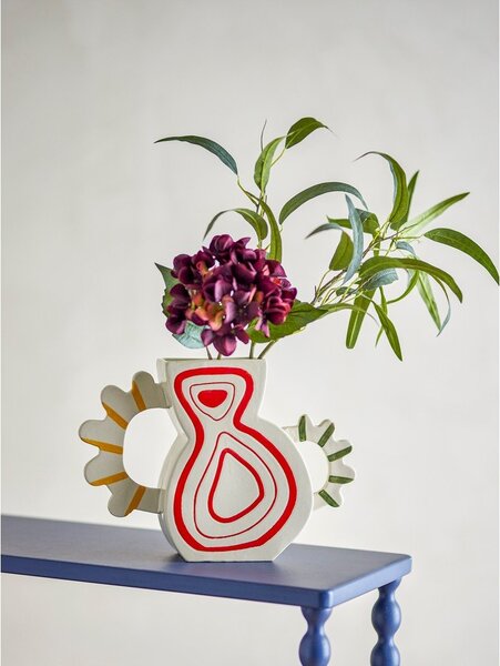 Глинена ръчно рисувана ваза (височина 26 cm) Samila – Bloomingville
