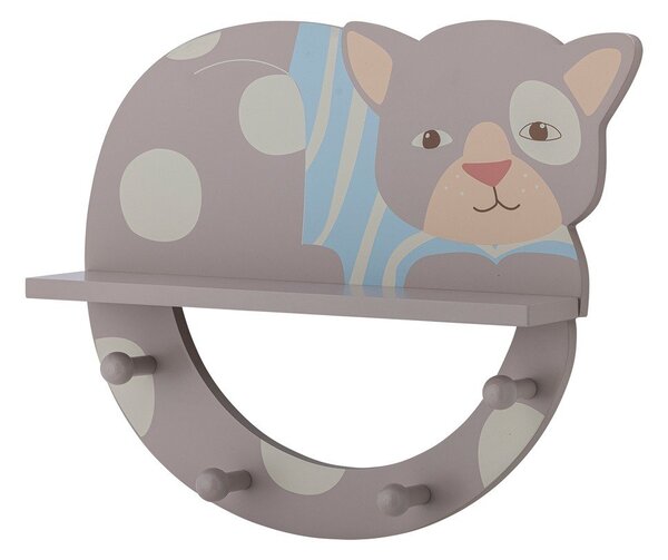 Сива стенна детска закачалка 36x31 cm Mille – Bloomingville Mini