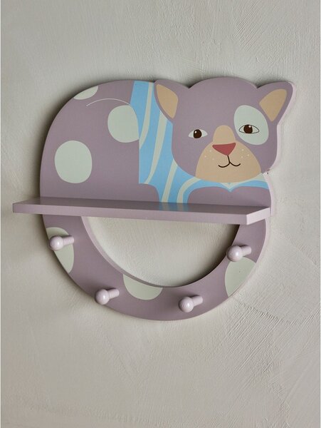 Сива стенна детска закачалка 36x31 cm Mille – Bloomingville Mini