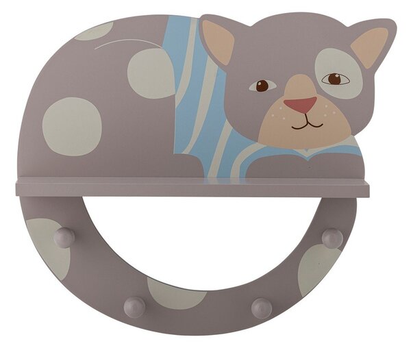 Сива стенна детска закачалка 36x31 cm Mille – Bloomingville Mini