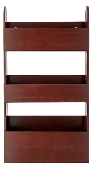 Червена детска библиотека от масивна Пауловния 38x70x12 cm Moris – Bloomingville Mini