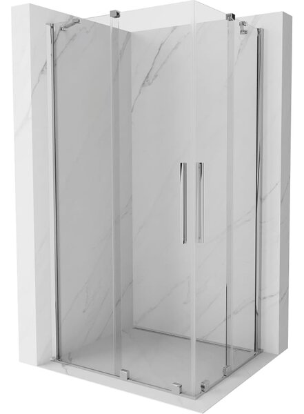 Mexen Velar Душ кабина Duo с плъзгащи се врати 90 x 80 см, прозрачна, хром
