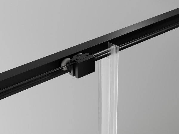 Mexen Exo-S плъзгаща се душ кабина 120 x 90 см, прозрачна, черна - 8151-120-090-70-00