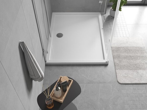 Mexen Flow правоъгълна тънка душ корито 90 x 80 см, бял гланц - 46R108090