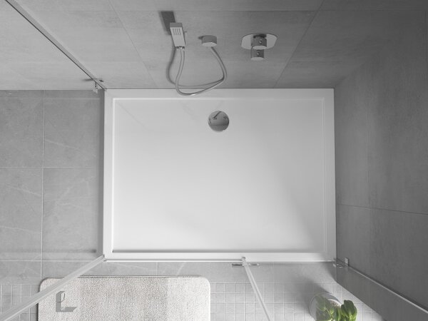 Mexen Flow правоъгълна тънка душ корито 90 x 80 см, бял гланц - 46R108090