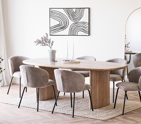 Трапезна маса от декор от ясен 110x210 cm Serra – House Nordic