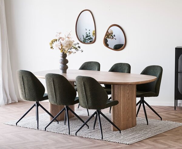 Трапезна маса от декор от ясен 110x210 cm Serra – House Nordic
