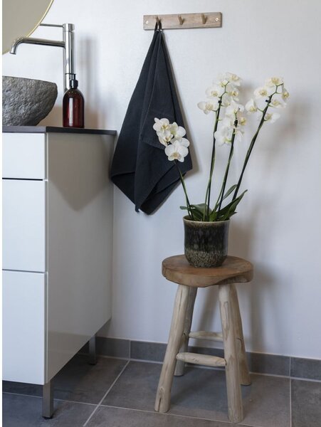 Табуретка от тиково дърво с 4 крака, ø 30 cm Badia - House Nordic