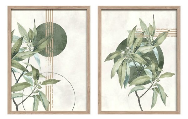 Картини в комплект 2 бр. 30x40 cm Green – Styler