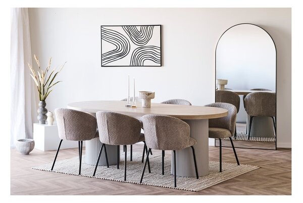 Трапезна маса с ясенов плот 100x220 cm Solva – House Nordic
