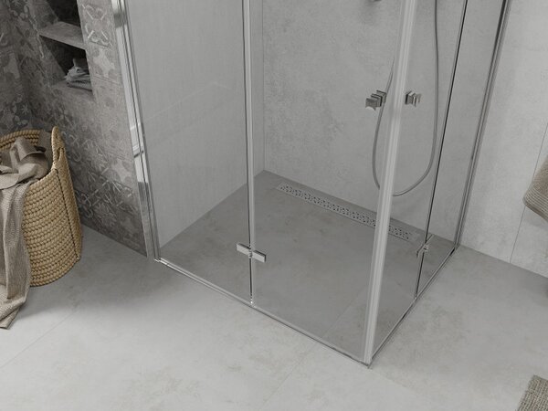 Mexen Lima Душ кабина Duo с двукрили врати 90 x 70 см, прозрачна, хром - 856-090-070-02-00