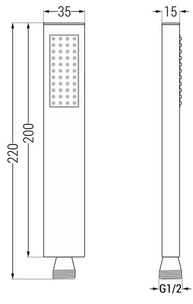 Mexen Cube DR02 вграден душ комплект с душ глава 30 см, хром - 77502DR0230-00