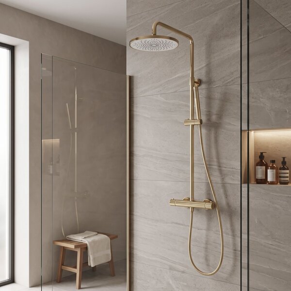 Кръгла душ глава REA JS-021 Gold