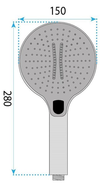 Душ слушалка Rea JS-033 Brush Gold