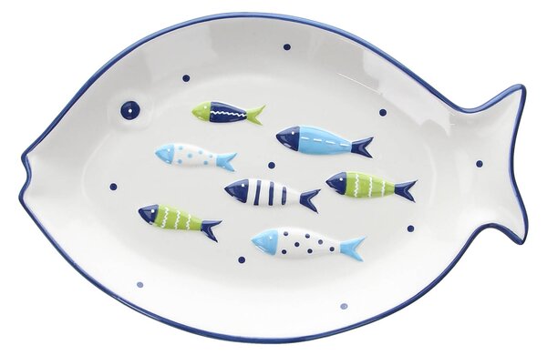 Плато за сервиране TOGNANA Relief Aquatic, форма на риба, 26.5см