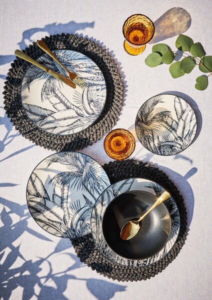 Кръгла подложка за хранене TOGNANA Peggy, 38cm, черна