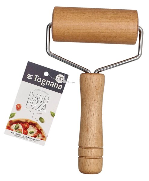 Дървена точилка за тесто TOGNANA Grancucina Utensili Planet Pizza, 19х11см