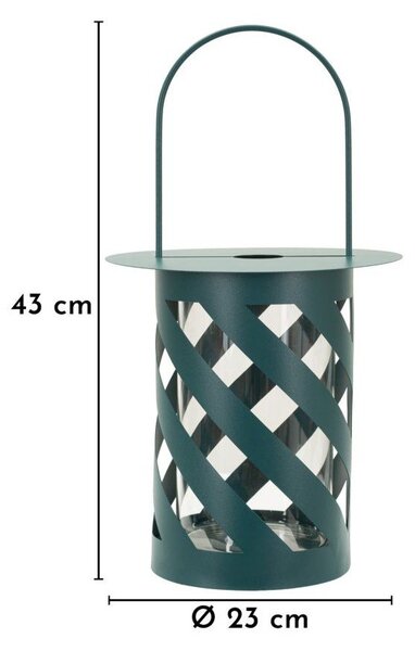 Метален фенер (височина 43 cm) Twist – Mauro Ferretti
