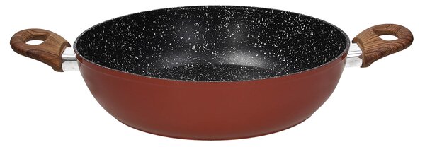 Тиган TOGNANA Rustic Stone, две дръжки, 24см, червен