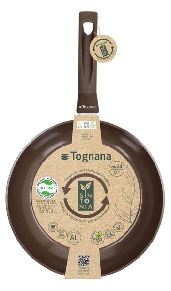 Тиган TOGNANA Sintonia, без PFAS, 24см, бежово-кестеняв