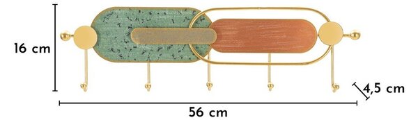 Метална стенна закачалка 56 cm Apollo – Mauro Ferretti