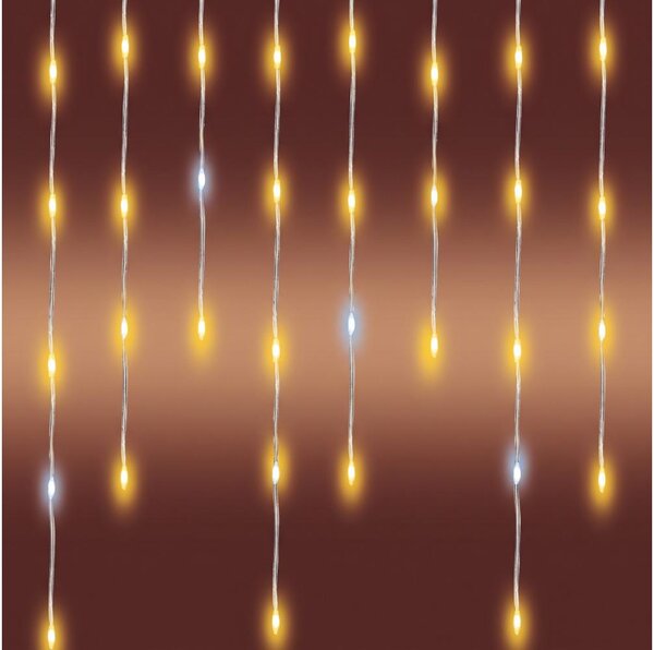LED външна коледна гирлянда 1200xLED/230V 25x0,56 m IP44 топло бяло/студено бяло