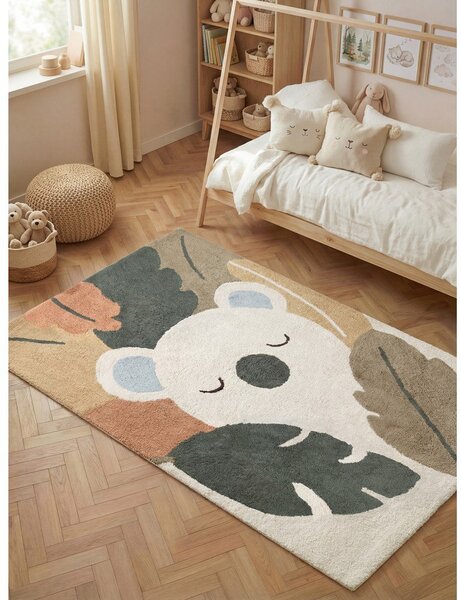 Кремав памучен детски килим подходящ за пране/ръчно изработен 140x200 cm Snuggle Rio – Hanse Home