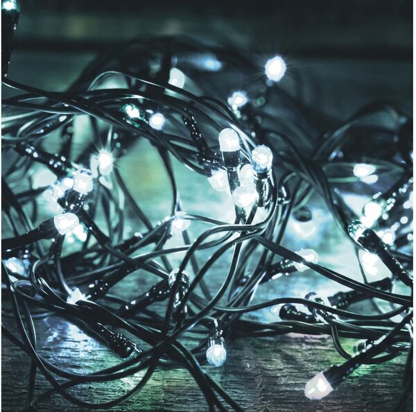 LED Външна коледна гирлянда 500xLED/230V 8 режима 40 м IP44 студено бяла