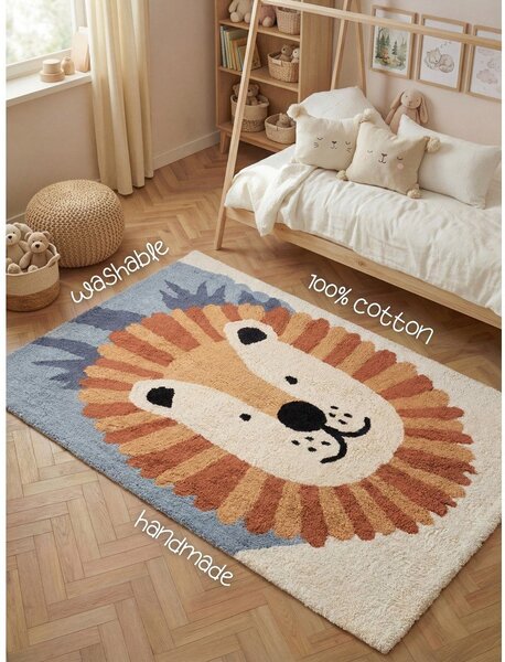 Памучен детски килим подходящ за пране/ръчно изработен 140x200 cm Snuggle Samba – Hanse Home