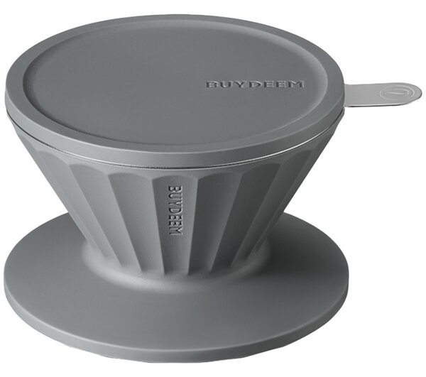 Комплект за ръчно филтрирано кафе Buydeem CD1024-IG, 300 мл, Закалено стъкло, Неръждаема стомана, Сив