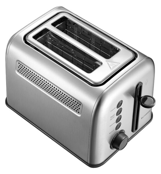 Тостер за хляб Buydeem DT620E-SS/EU, 900W, До 204C°, 7 програми, Широки отвори, Високо изскачане, Инокс