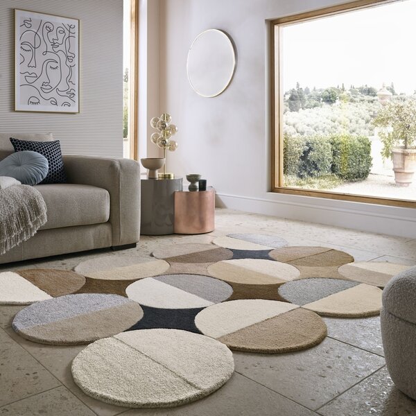 Килим, Mia Ellipse Flair Rugs, натурален, 120x170 см