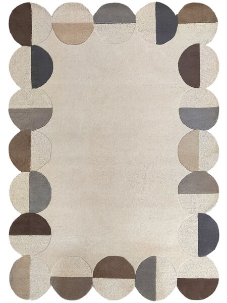 Килим, Mia Scallop Frame Flair Rugs, натурален, 160x230 см