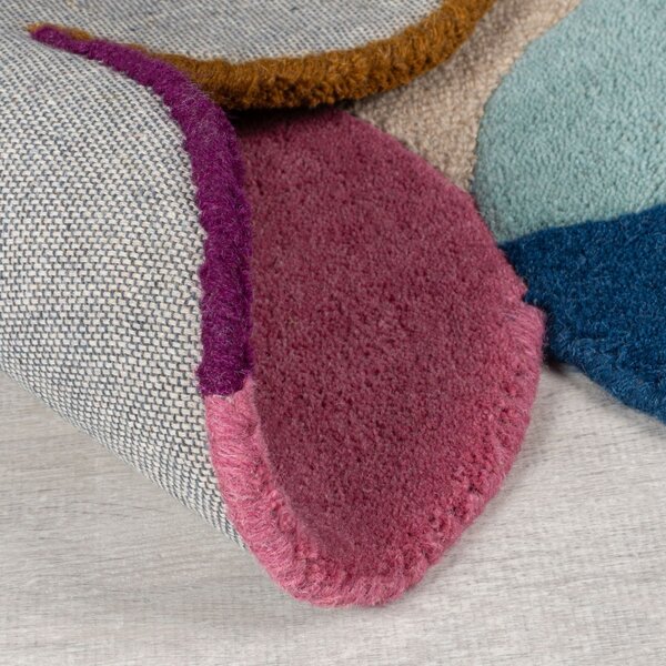 Килим, Mia Textured Scallop Flair Rugs, розов/лилав, 120x170 см